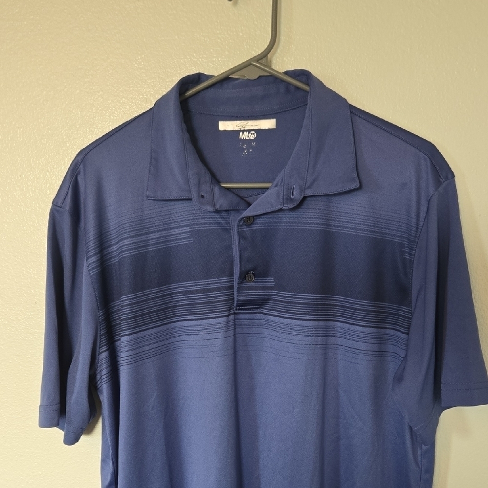 Greg Norman | Blue ML75 Cooling Golf Polo Shirt Size Large